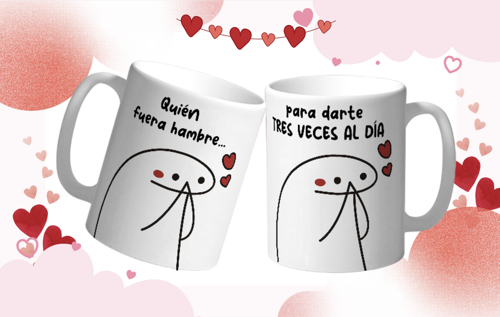 Taza San Valentin “Tres Veces al Día” Taza Divertida