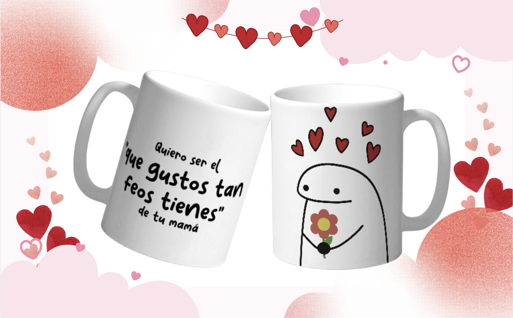Taza Romántica Divertida “Quiero ser el de gustos feos” Regalo de San Valentin