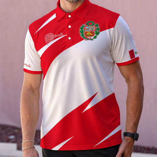 Polo Perú Hombre – Edición Patriótica | Camisa Tipo Polo Perú