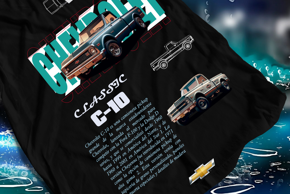 Camiseta Hombre Chevrolet C-10 Classic Pickup