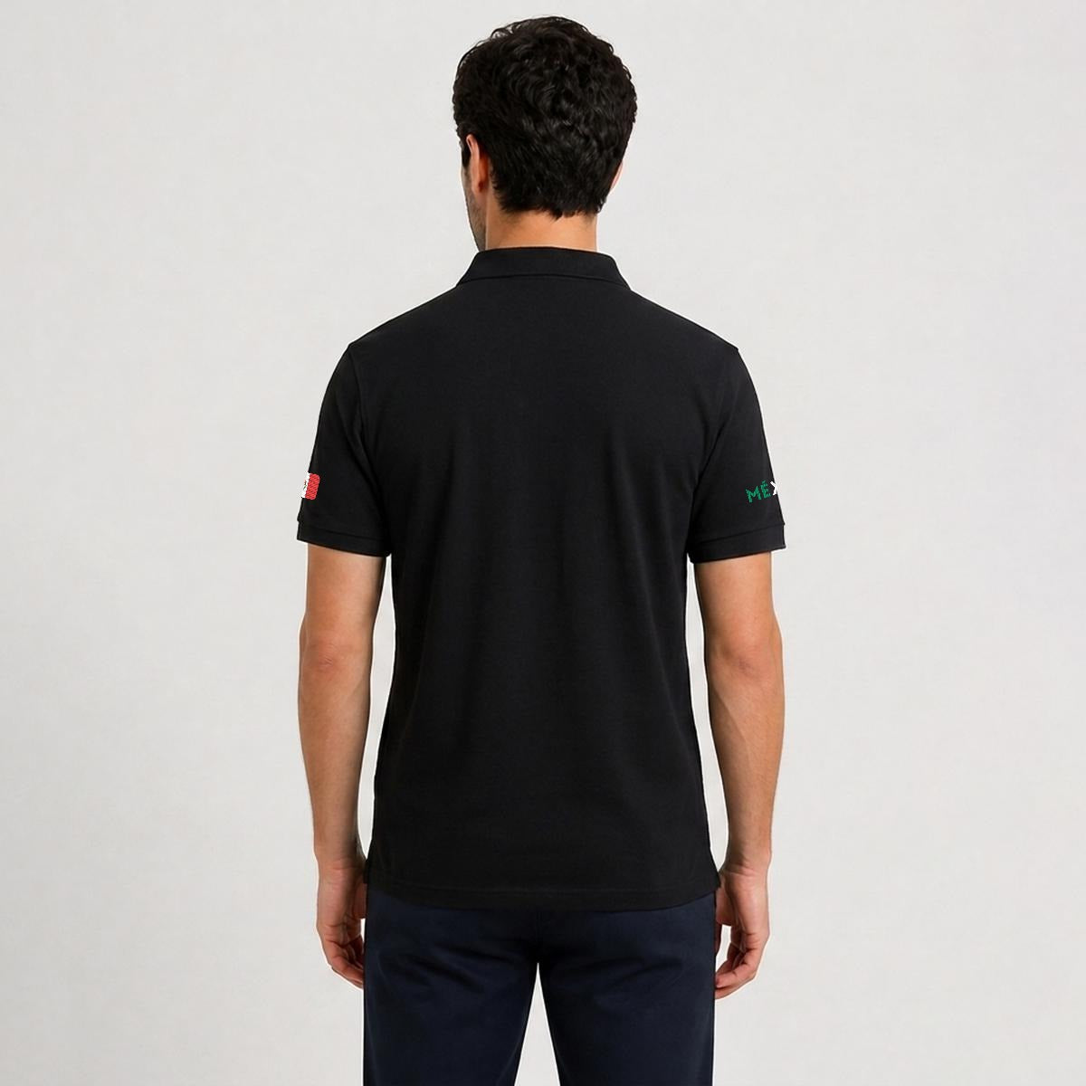 Camisa Tipo Polo de México Clásica de  Bordada