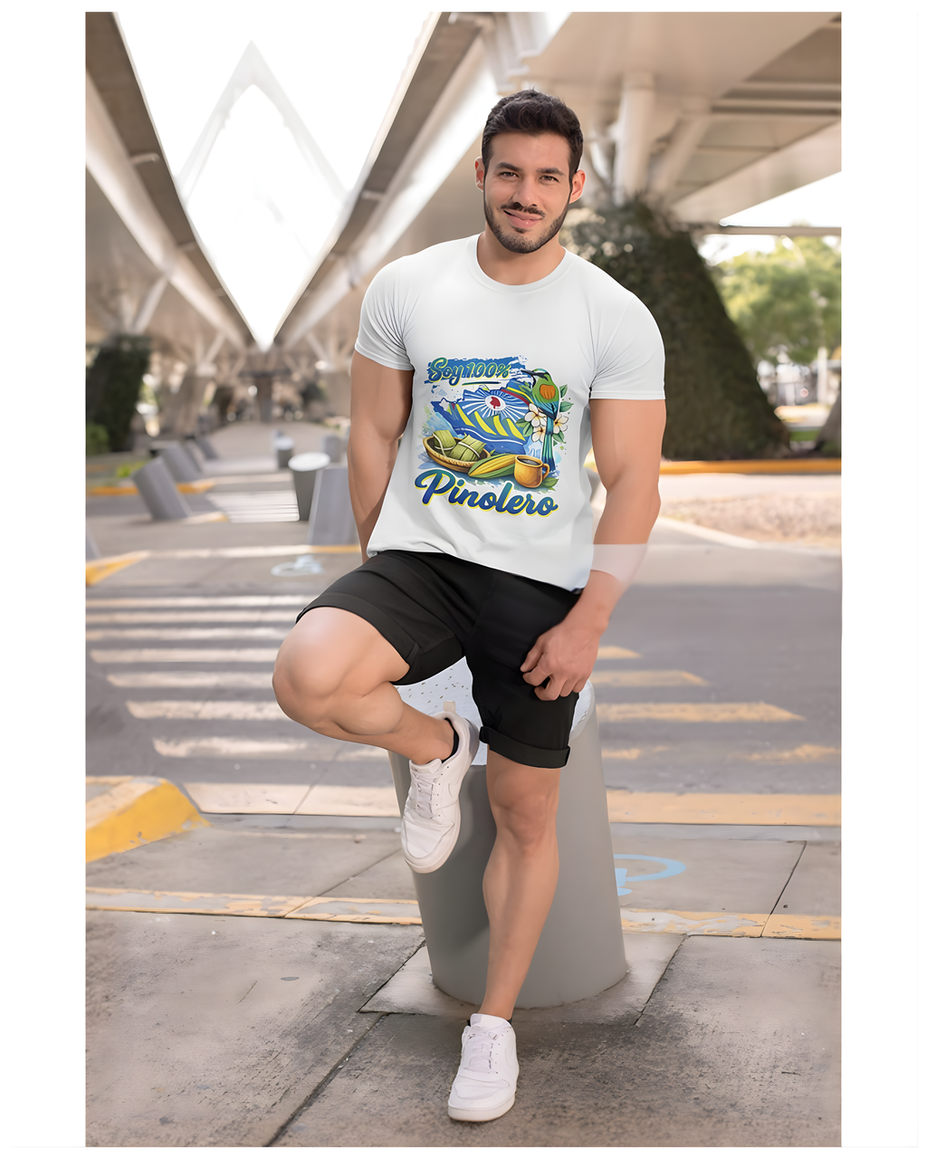 Camiseta Nicaragua Soy 100% Pinolero Tradicion Hombre