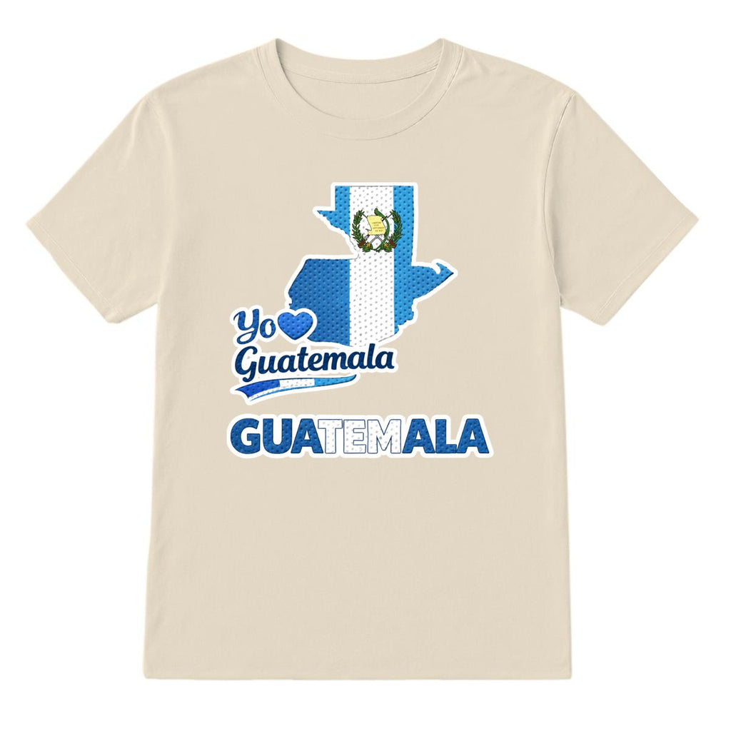 Guatemala T-Shirt I Love Guatemala Patriotic Design Map Flag