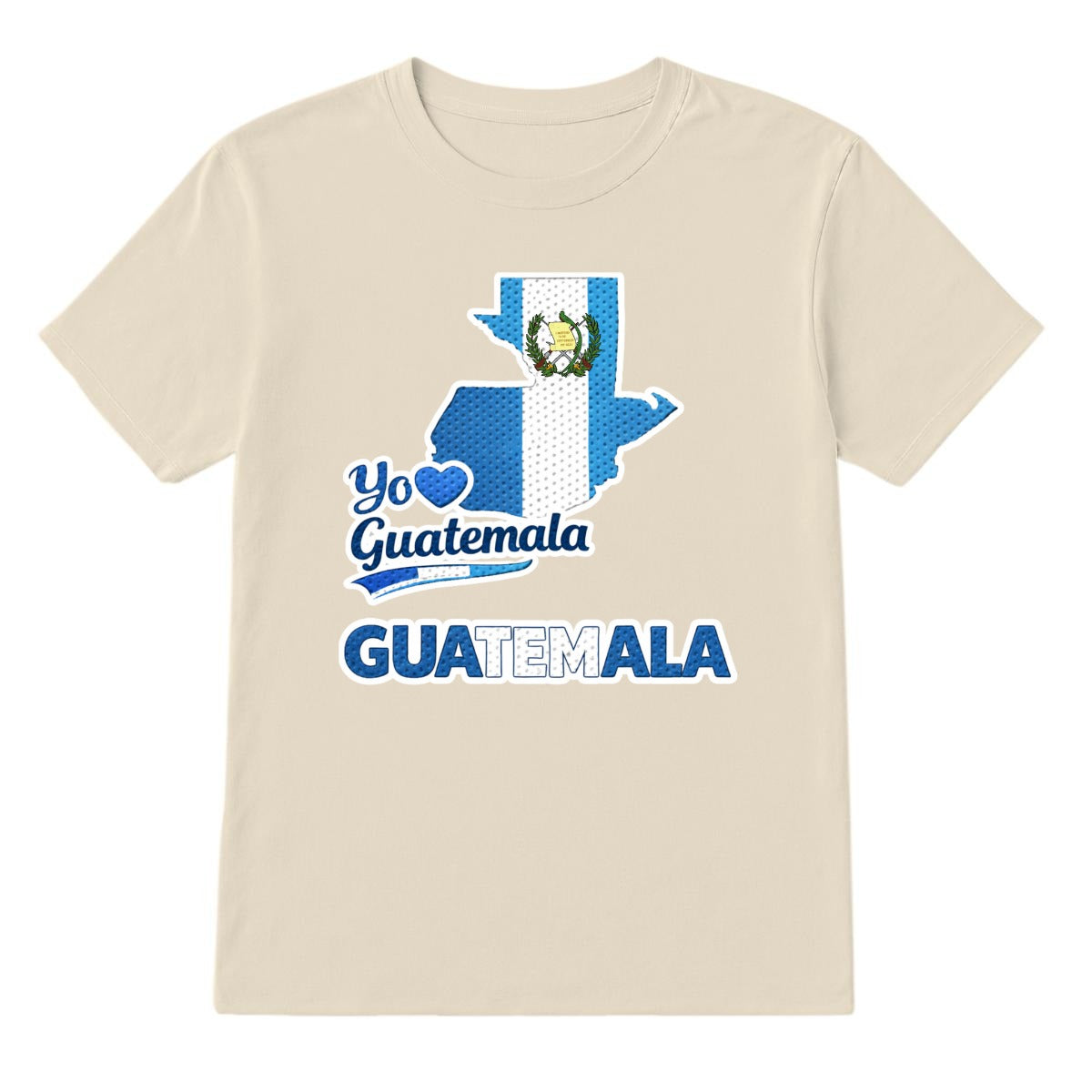 Camiseta Guatemala Yo Amo Guatemala Diseño Patriótico Mapa Bandera