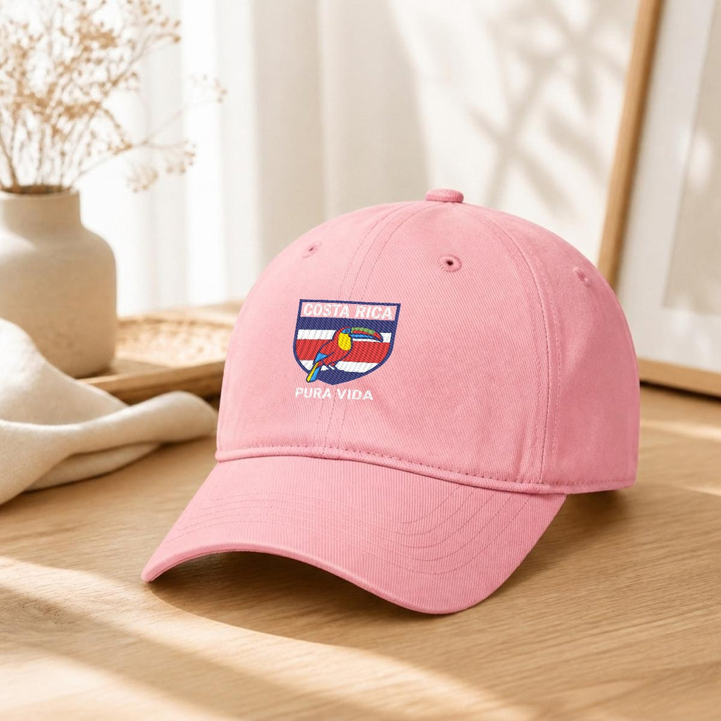Gorra de Costa Rica Bordada Premium Pura Vida de Algodón Estilo Casual
