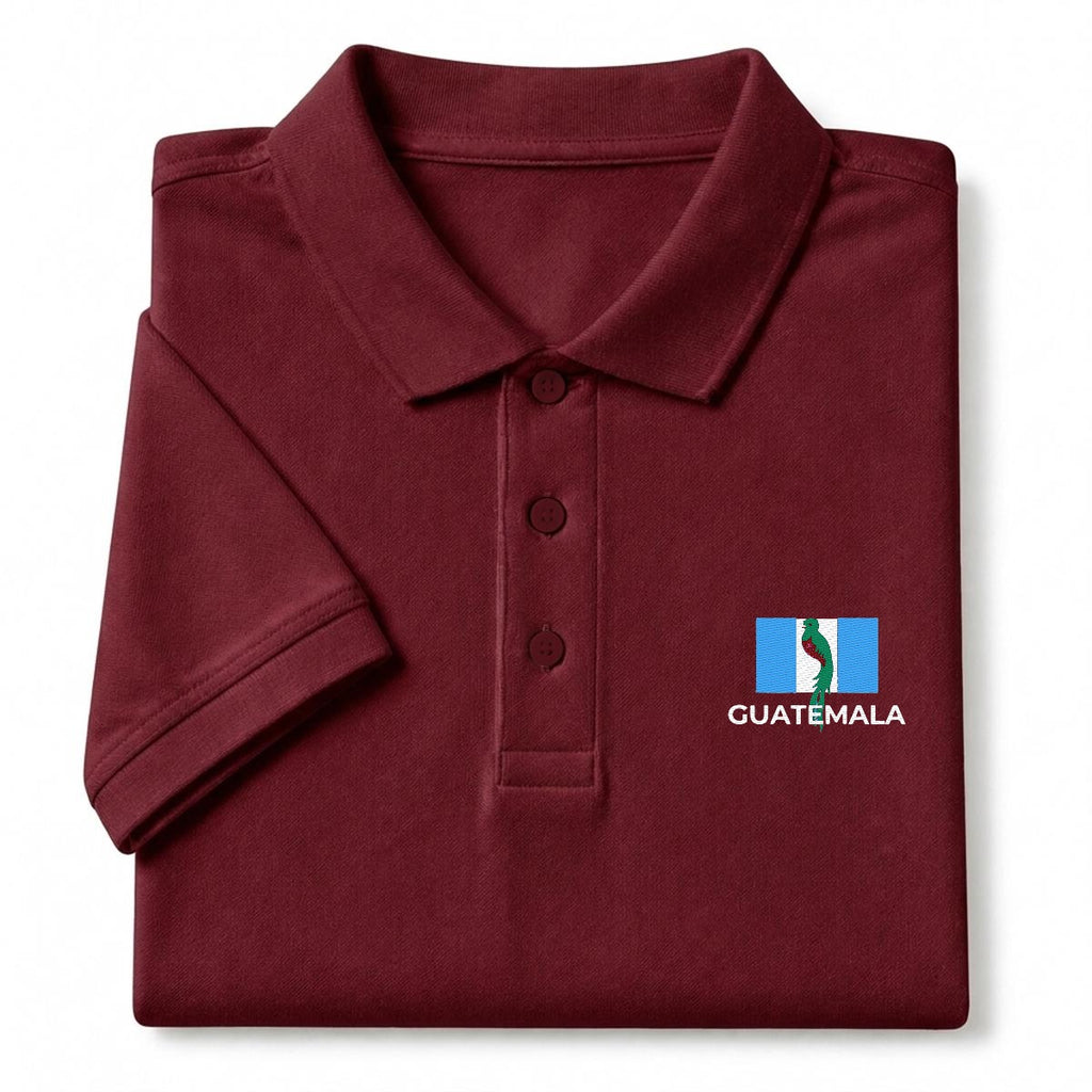 Camisa Tipo Polo de Guatemala  Bordada