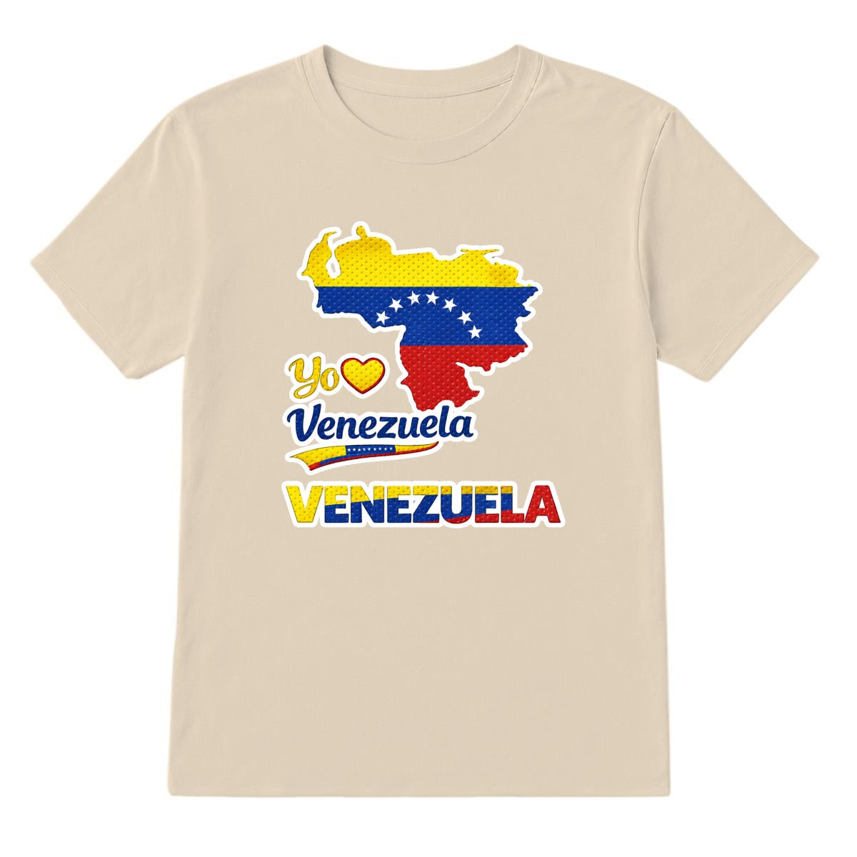 Camiseta Venezuela Yo Amo Venezuela Diseño Patriótico Mapa Bandera