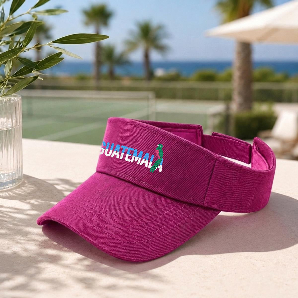 Visera Deportiva de Guatemala Bordada Premium Estilo Ajustable para Sol