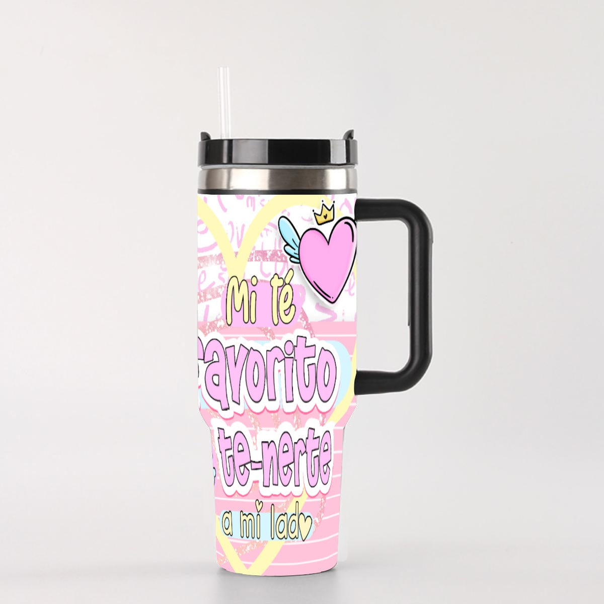 Tumbler - Taza Mi Té Favorito es Tenerte a Mi Lado – Colección San Valentin