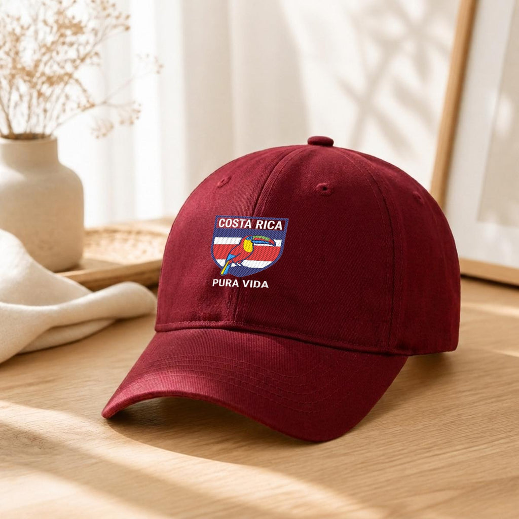 Gorra de Costa Rica Bordada Premium Pura Vida de Algodón Estilo Casual