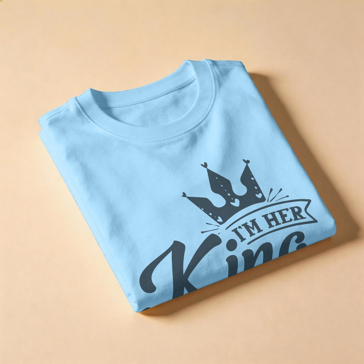 Camiseta para Parejas 'I'm Her King' con Corona