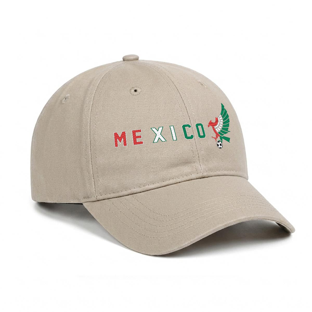 Gorra de México Bordada Premium Estilo Casual Ajustable de Algodón