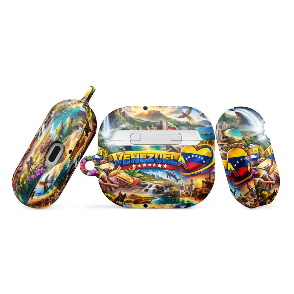 Funda AirPods Venezuela – Estuche Protector con Clip Metálico