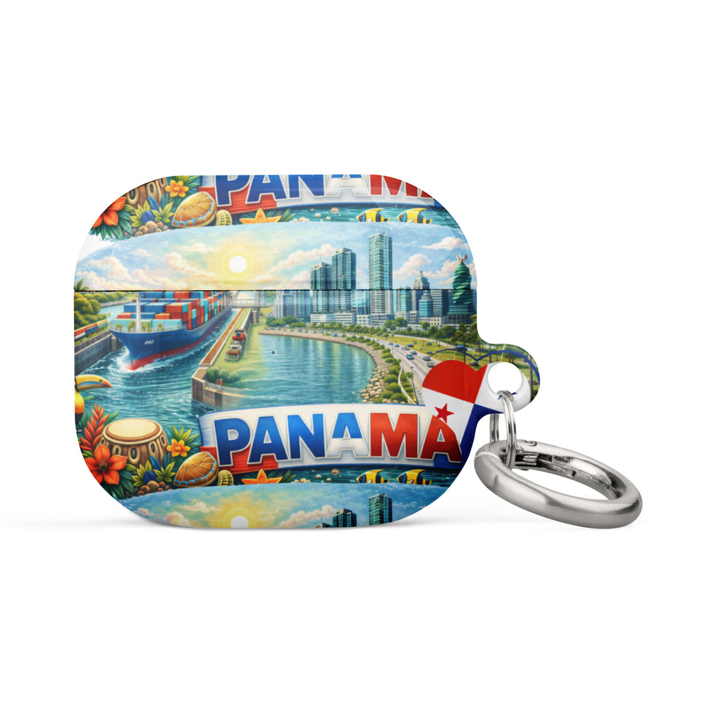 Funda para AirPods® Panama  Diseño Cultural con Canal y Panama City