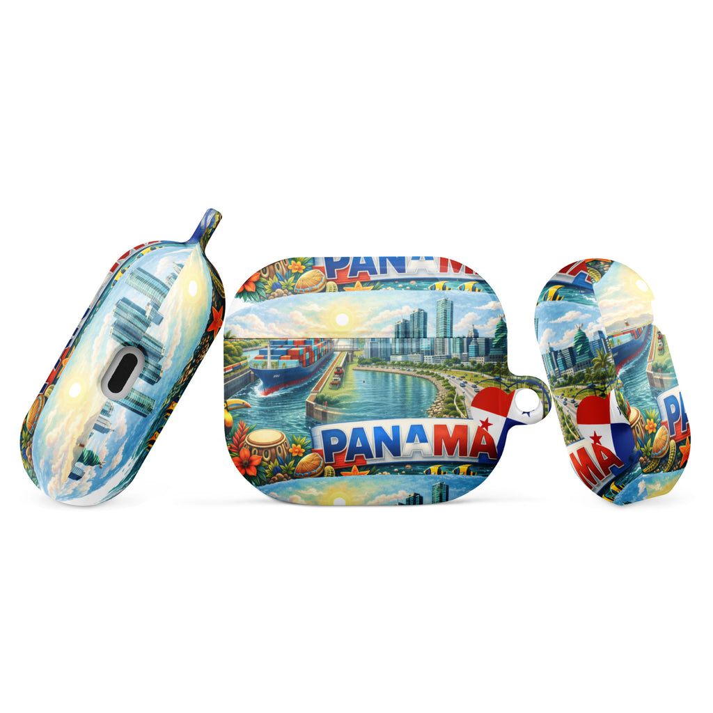 Funda para AirPods® Panama  Diseño Cultural con Canal y Panama City