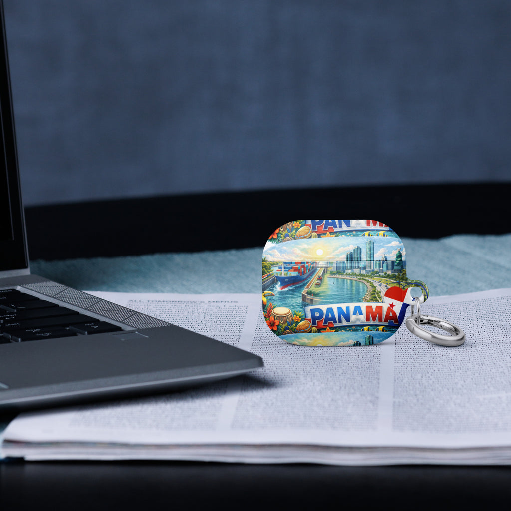Funda para AirPods® Panama  Diseño Cultural con Canal y Panama City
