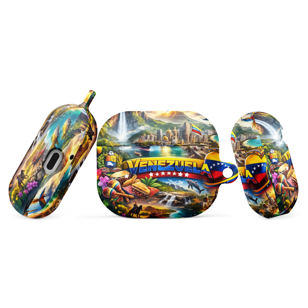 Funda AirPods Venezuela – Estuche Protector con Clip Metálico
