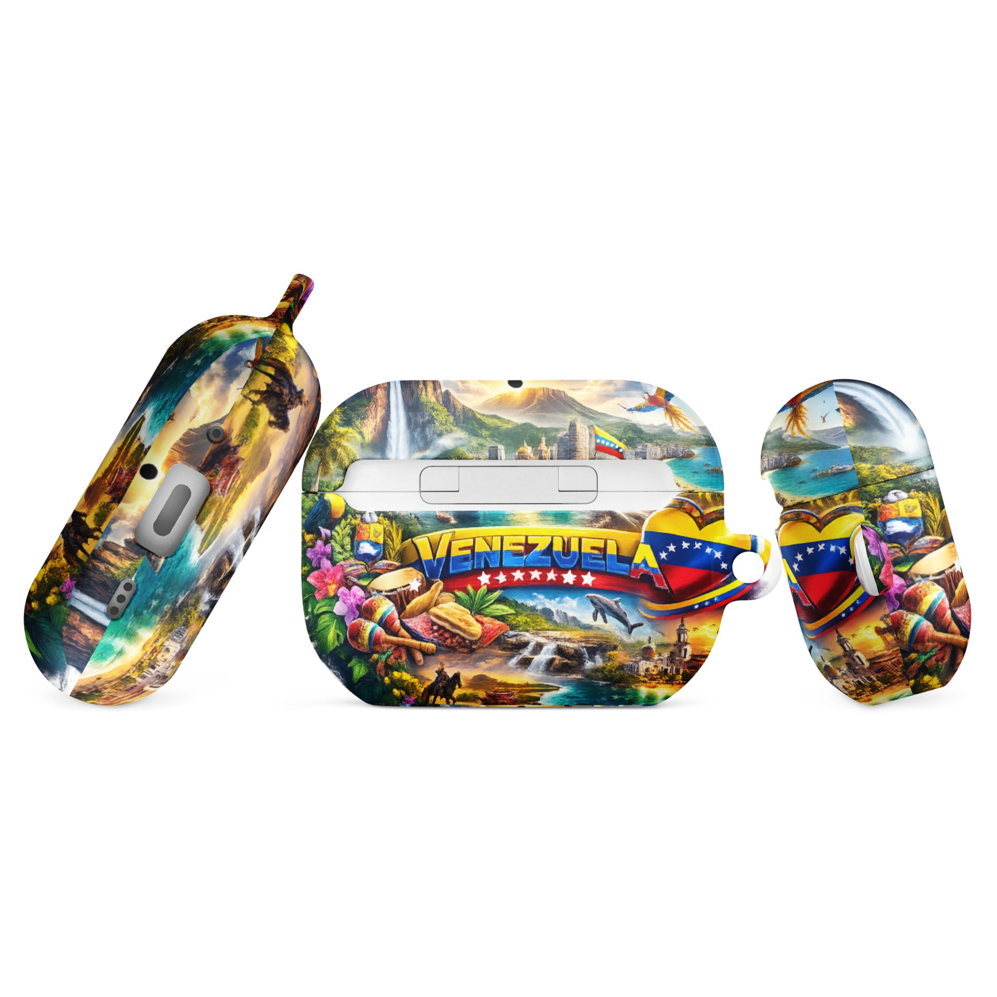 Funda AirPods Venezuela – Estuche Protector con Clip Metálico