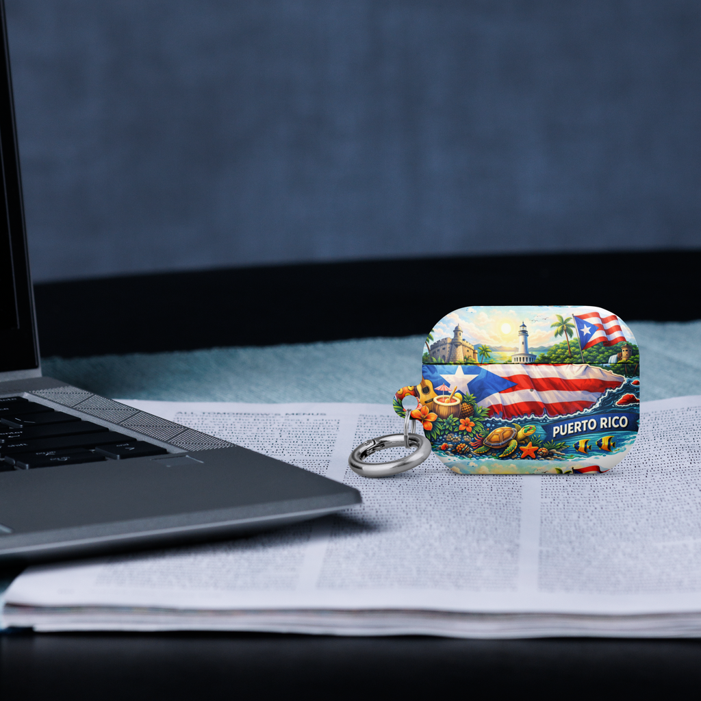 Case para AirPods Puerto Rico  Diseño Cultural Tropical