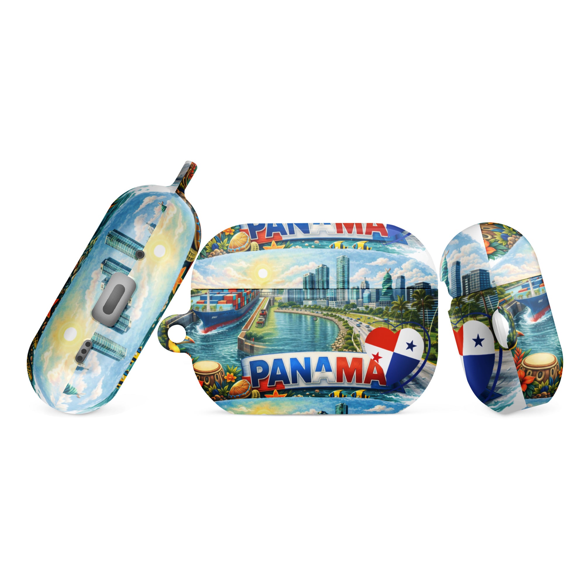 Funda para AirPods® Panama  Diseño Cultural con Canal y Panama City