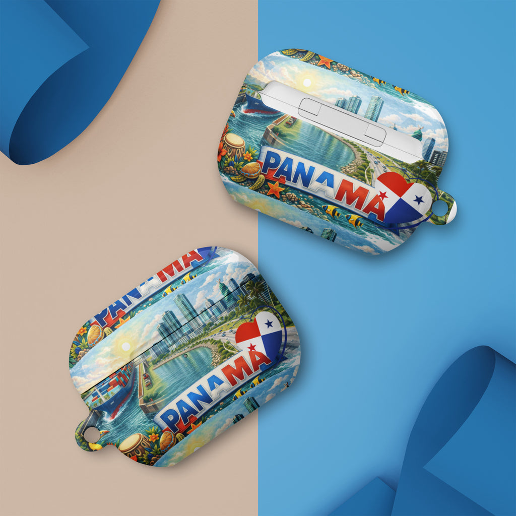 Funda para AirPods® Panama  Diseño Cultural con Canal y Panama City