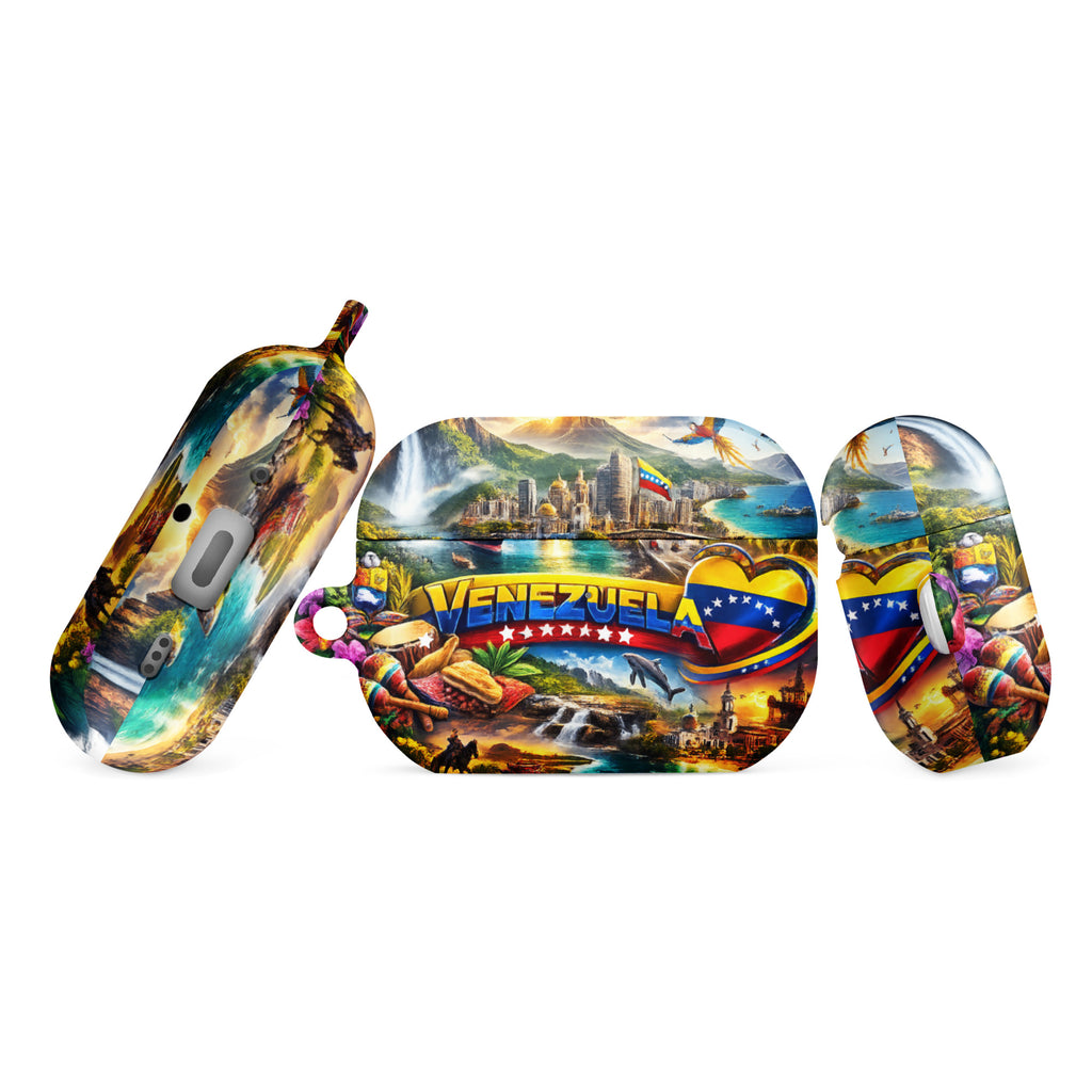 Funda AirPods Venezuela – Estuche Protector con Clip Metálico