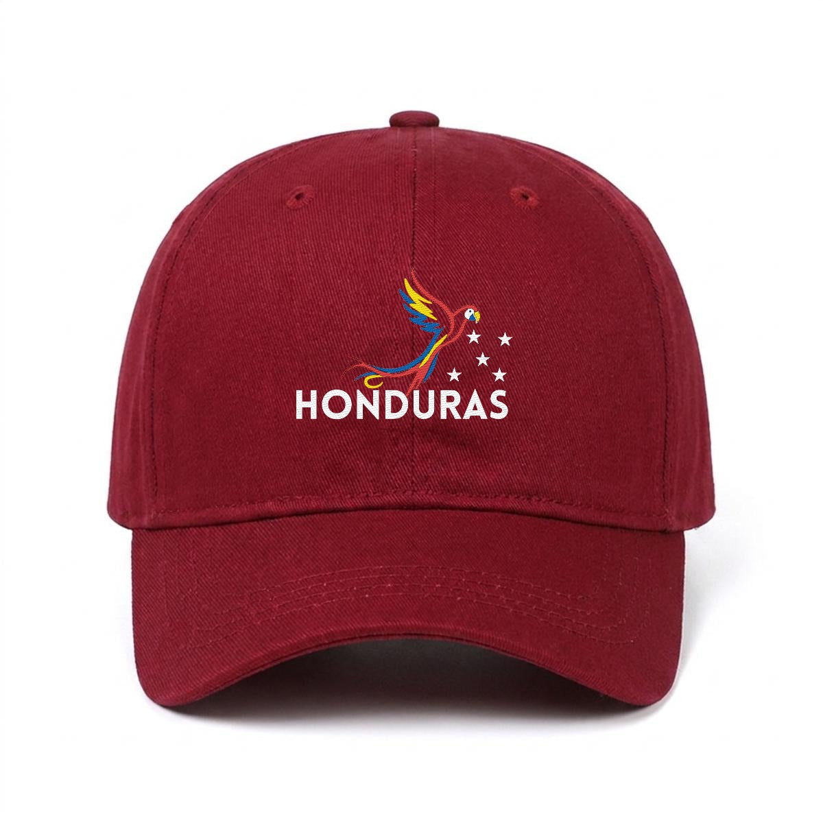 Gorra de Honduras Bordada Premium Guacamaya de Algodón Estilo Casual