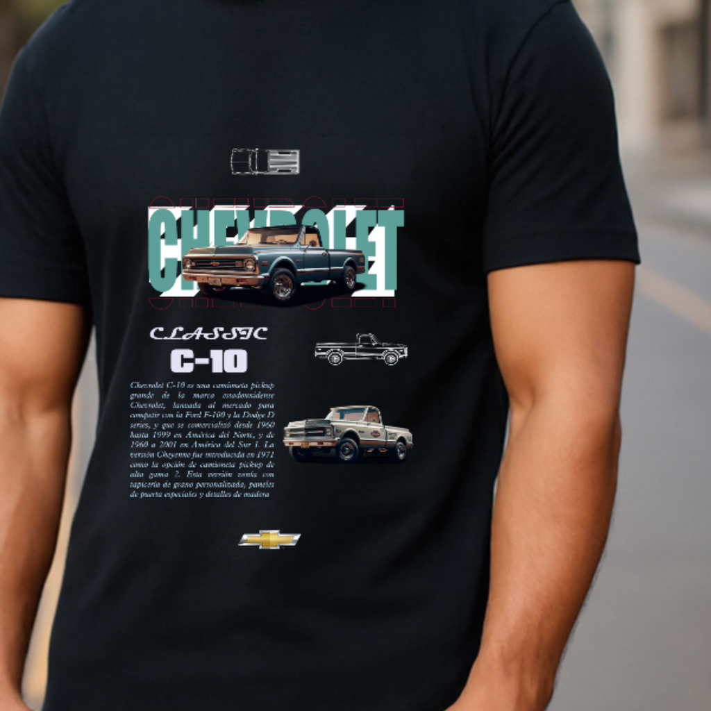 Camiseta Hombre Chevrolet C-10 Classic Pickup