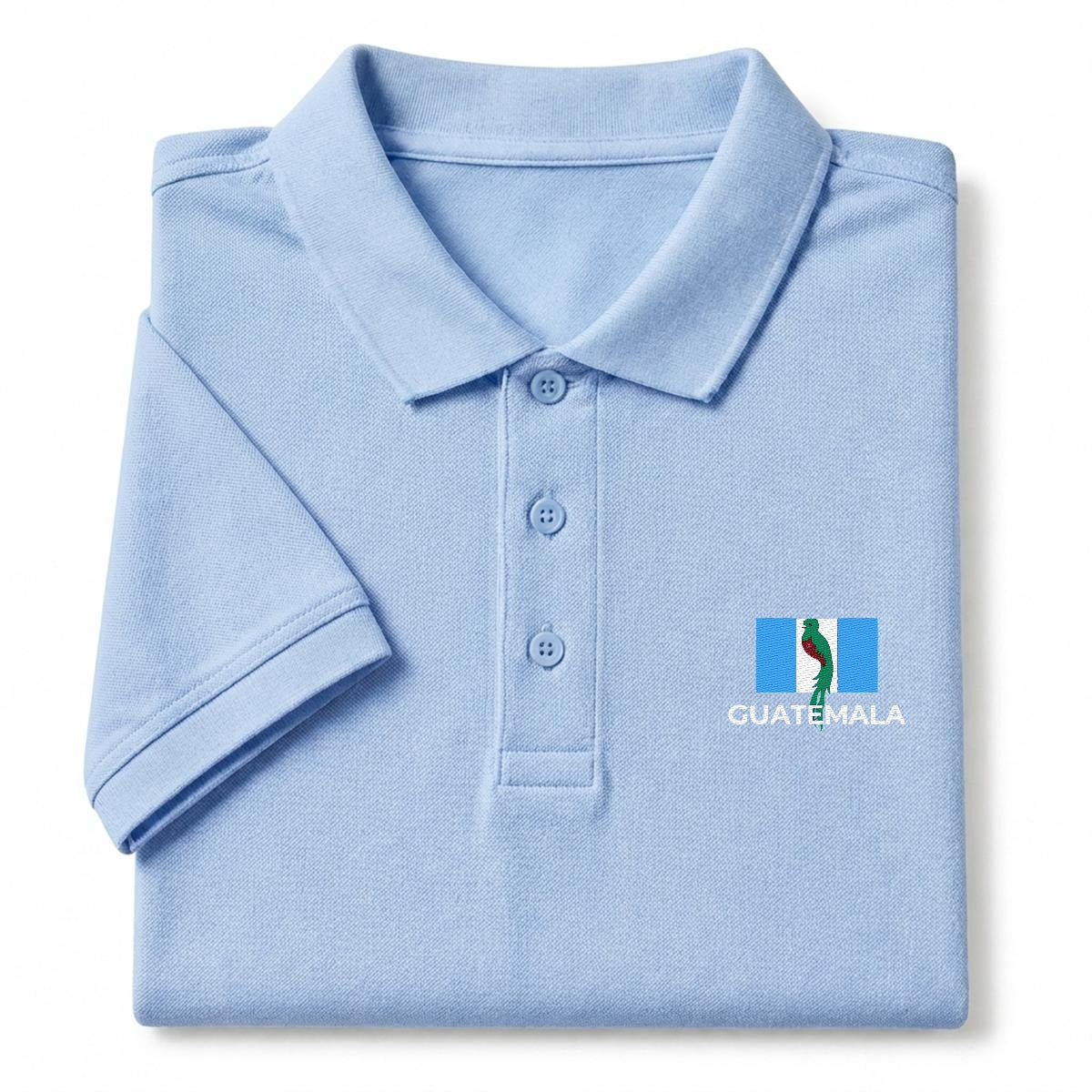 Camisa Tipo Polo de Guatemala  Bordada