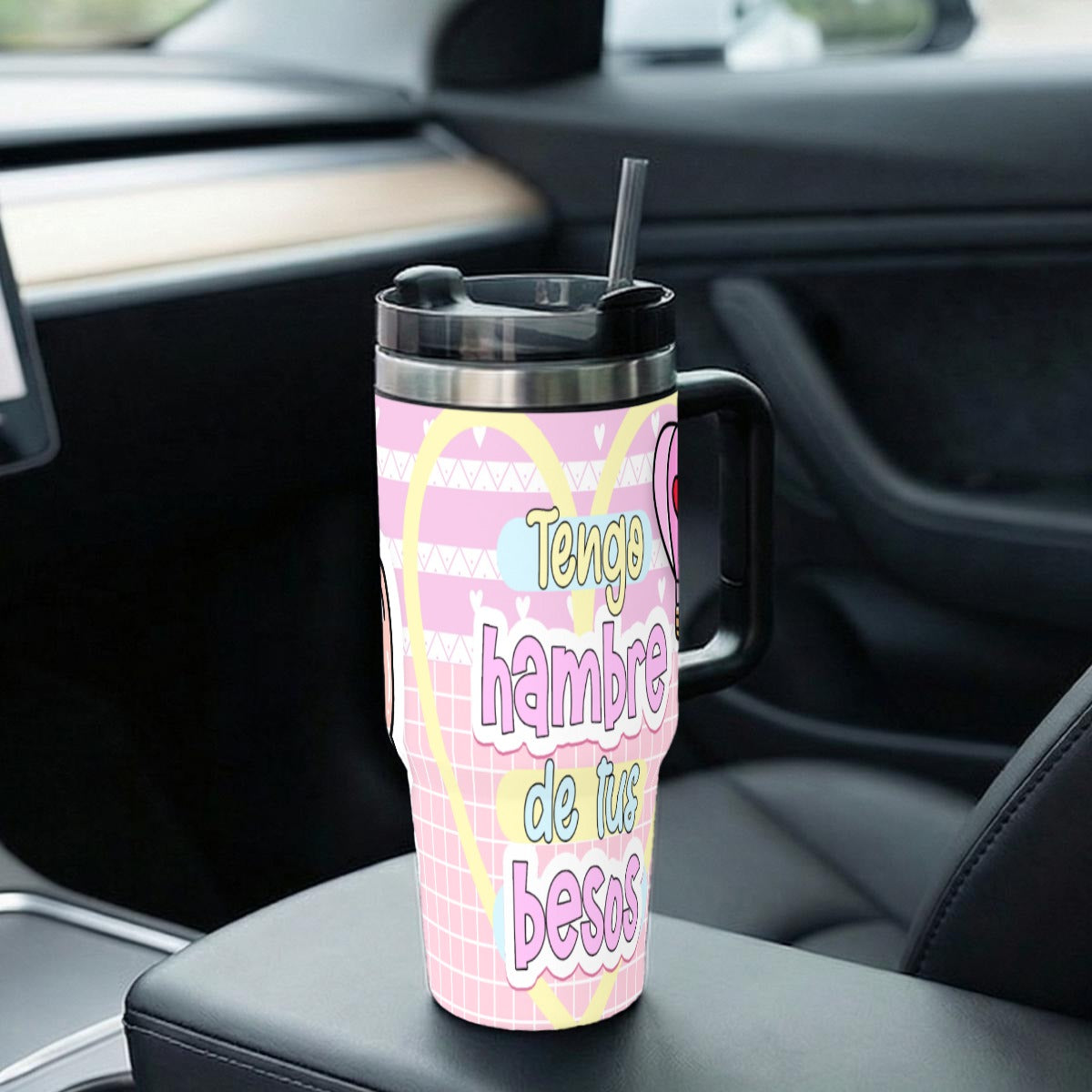 Tumbler - Taza Tengo Hambre de Tus Besos – Colección San Valentín