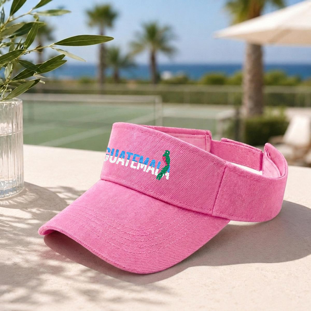 Visera Deportiva de Guatemala Bordada Premium Estilo Ajustable para Sol