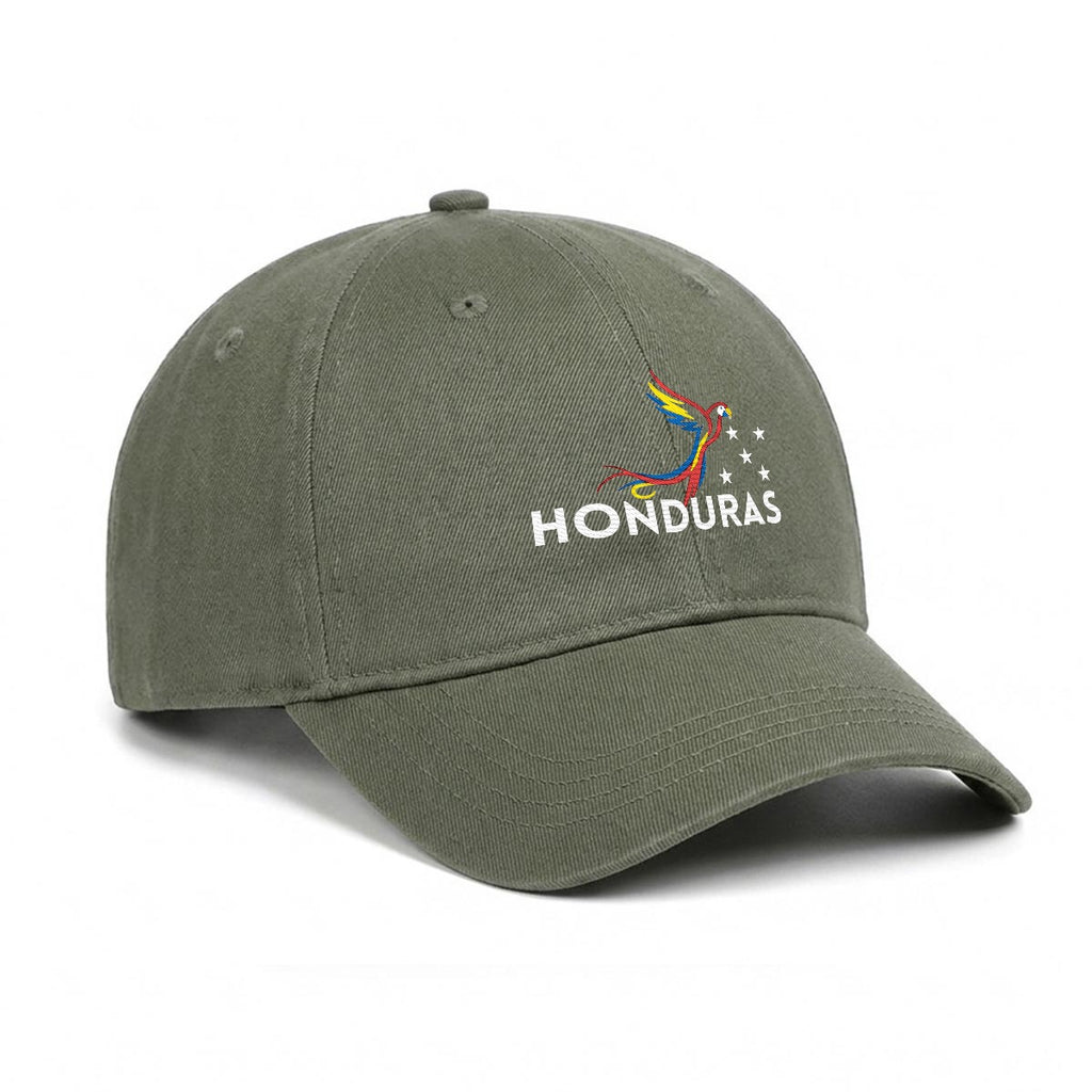 Gorra de Honduras Bordada Premium Guacamaya de Algodón Estilo Casual