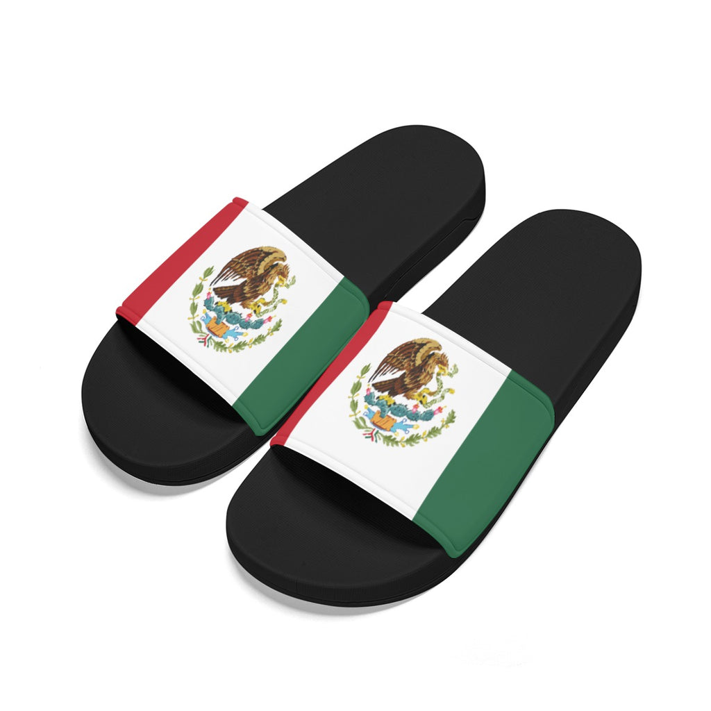 Sandalias Hombre México Antideslizantes Diseño Bandera Mexicana