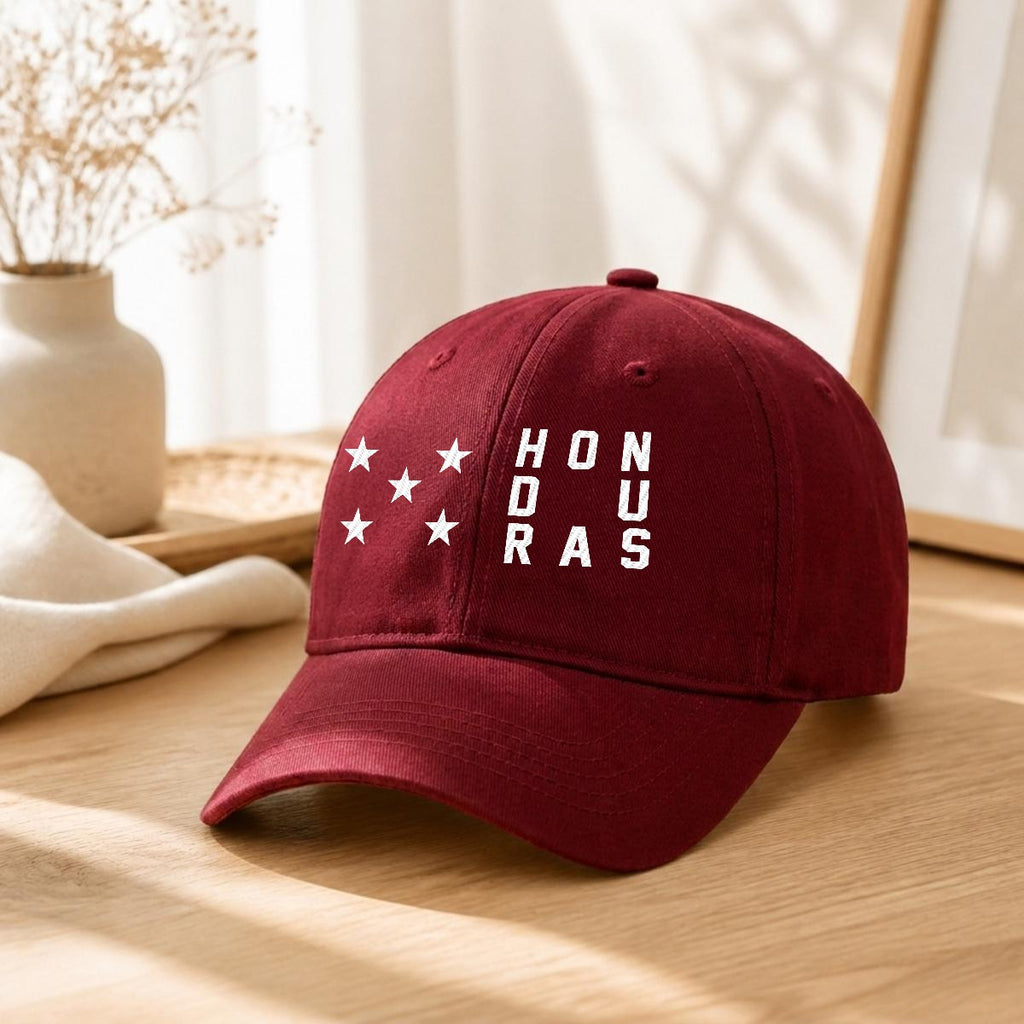 Gorra de Honduras Bordada Premium de Algodón Estilo Casual de Perfil Bajo