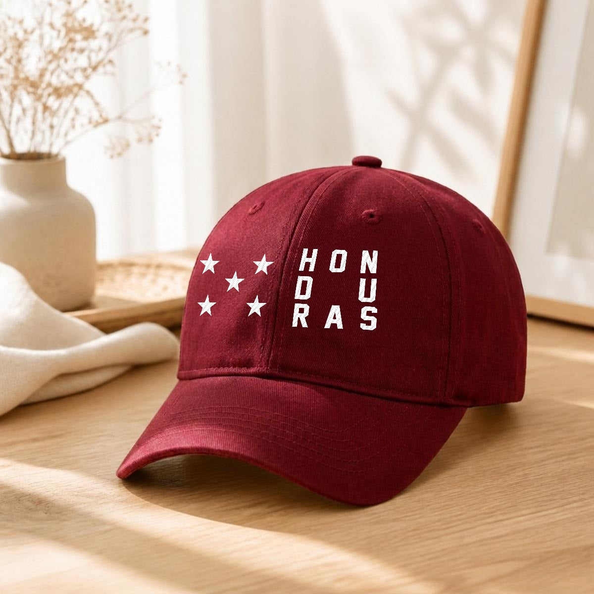 Gorra de Honduras Bordada Premium de Algodón Estilo Casual de Perfil Bajo