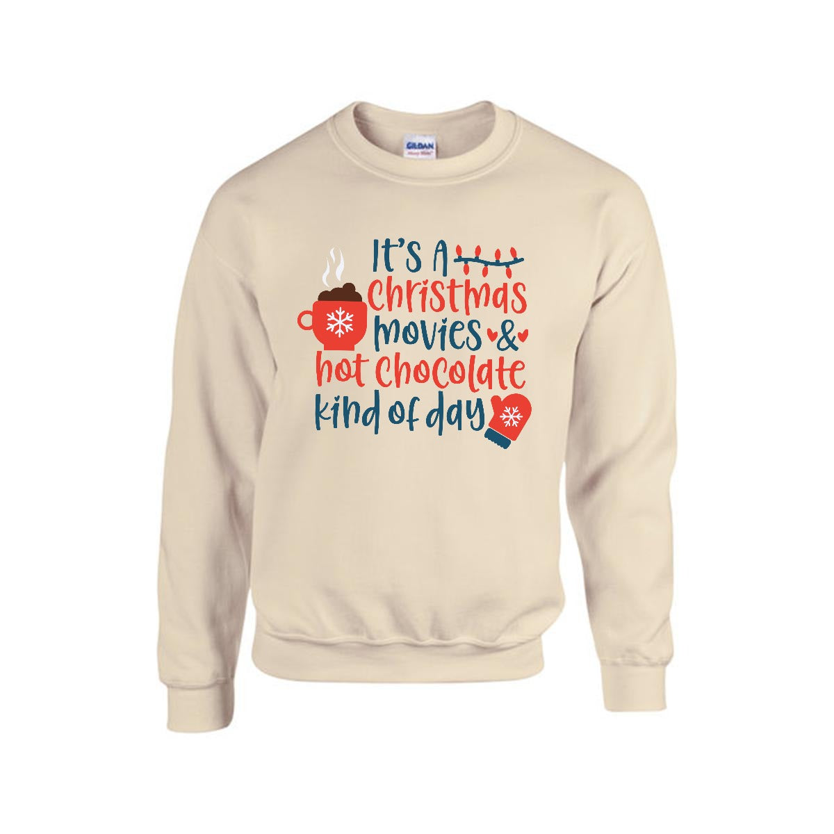 Sudadera Navideña 'Christmas Movies & Hot Chocolate'