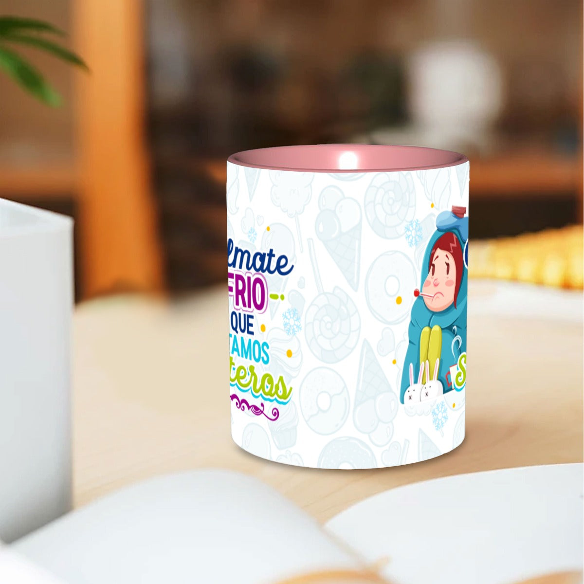 Taza y Tumbler Divertido  Cálmate Frío que Estamos Solteros San Valentin