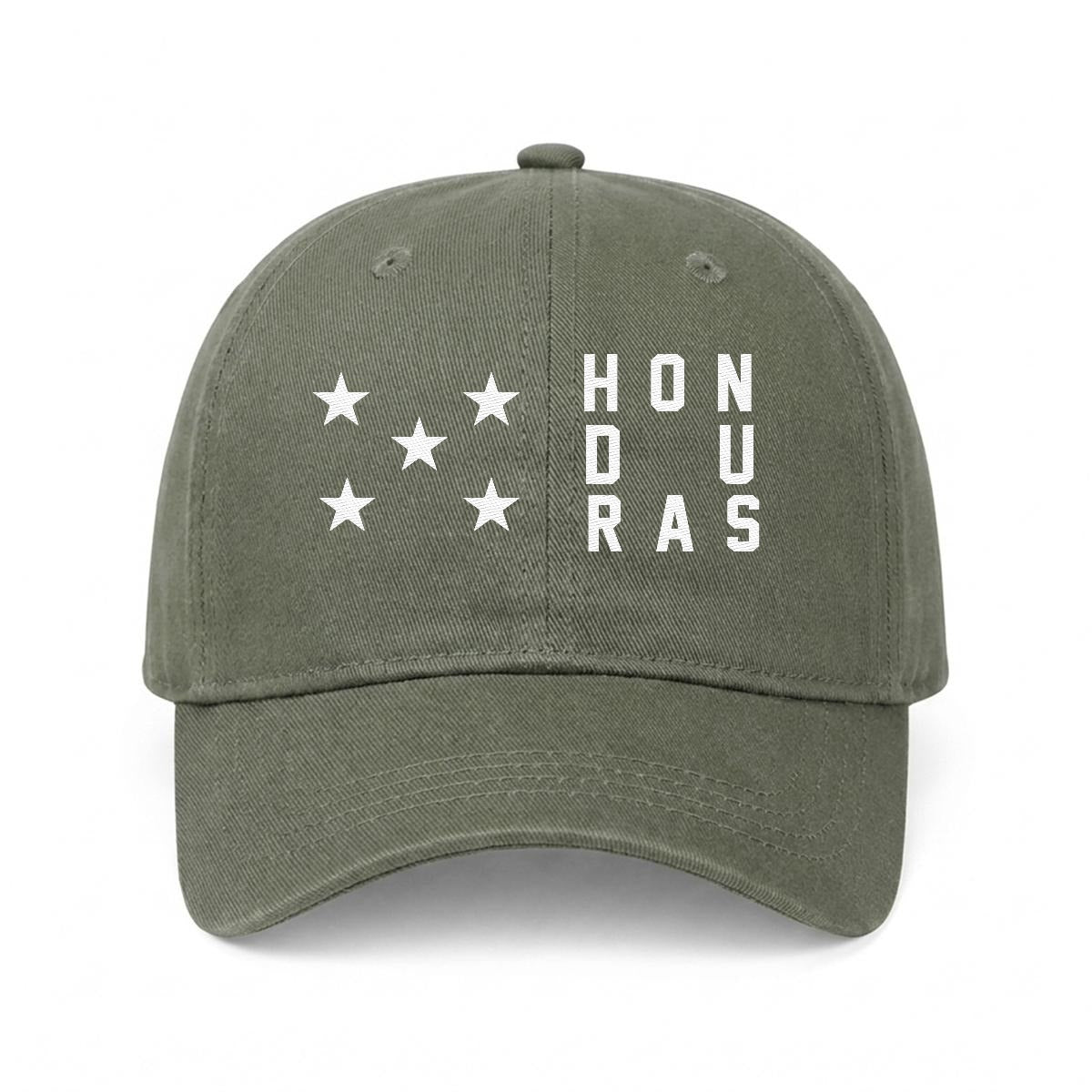 Gorra de Honduras Bordada Premium de Algodón Estilo Casual de Perfil Bajo