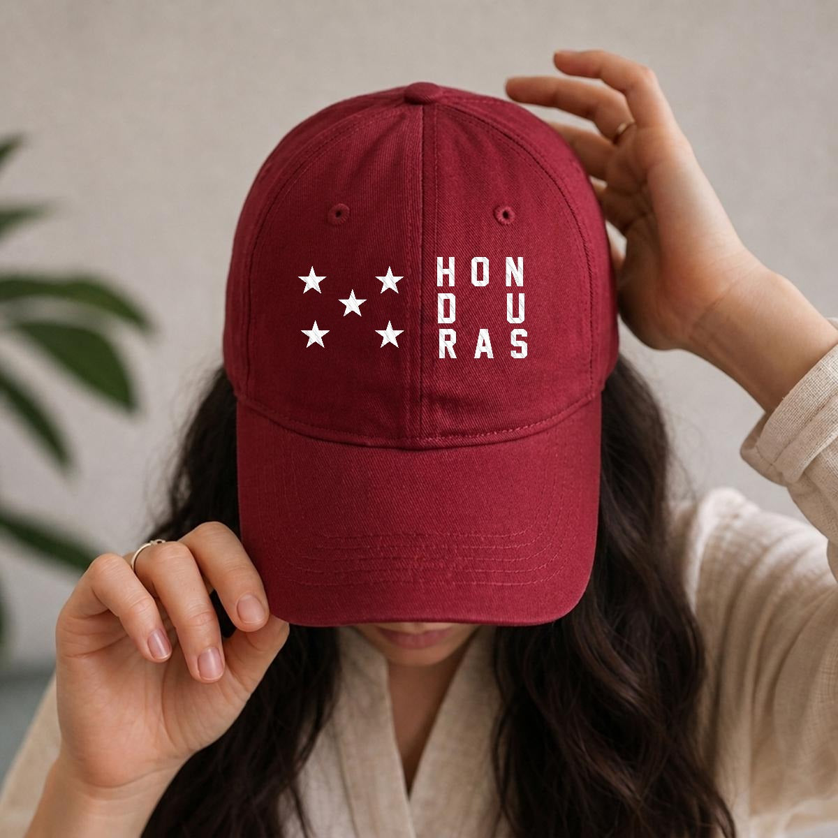 Gorra de Honduras Bordada Premium de Algodón Estilo Casual de Perfil Bajo