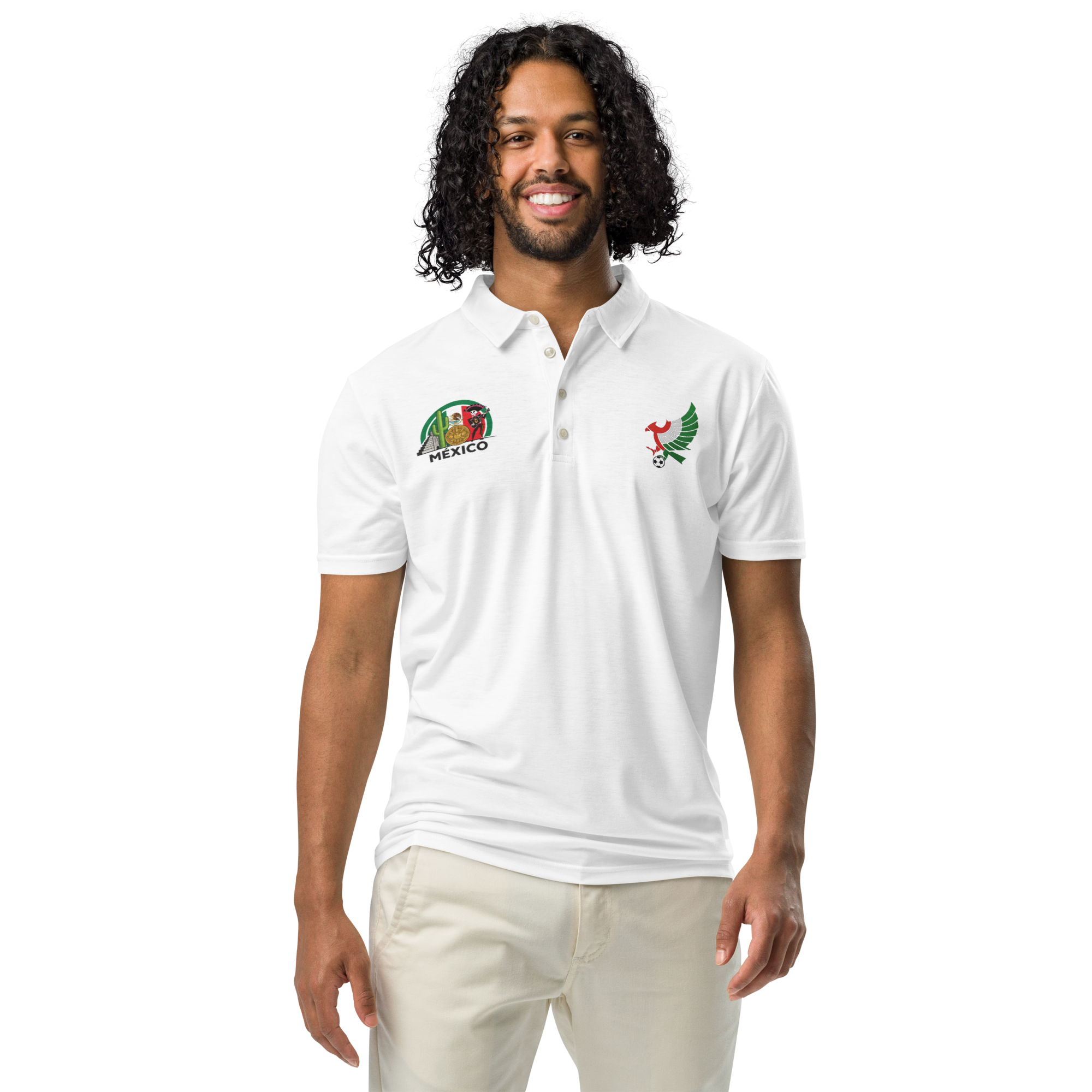 Polo México Patriótico Gildan 8800 DryBlend®