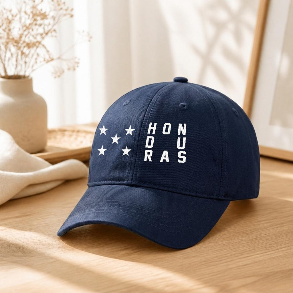 Gorra de Honduras Bordada Premium de Algodón Estilo Casual de Perfil Bajo