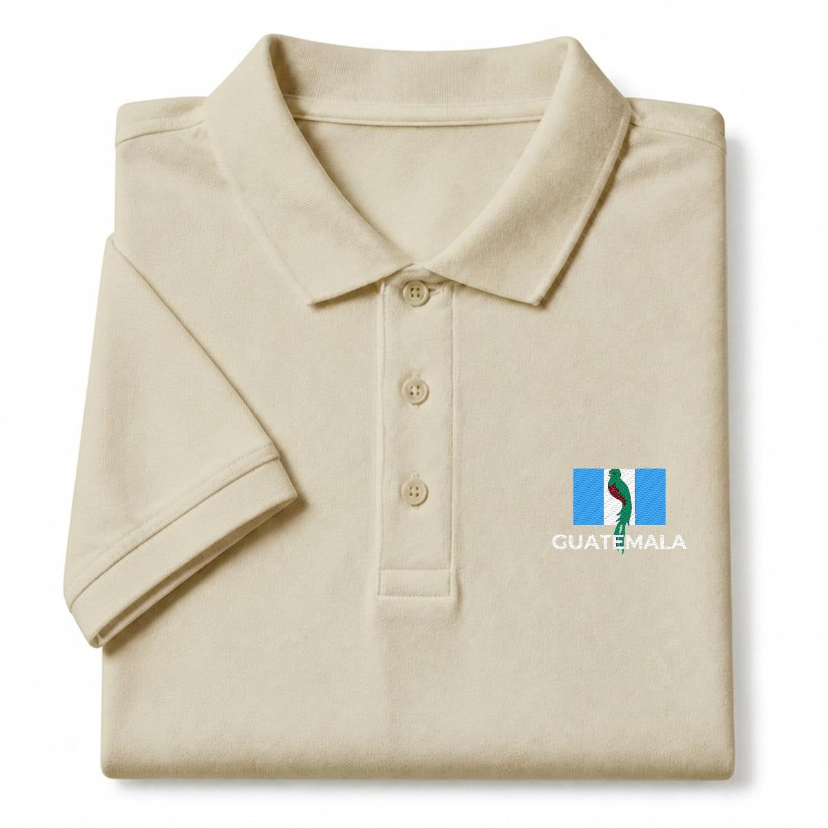 Camisa Tipo Polo de Guatemala  Bordada