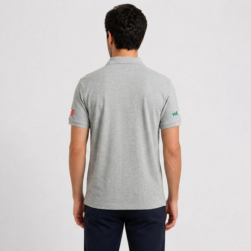 Camisa Tipo Polo de México Clásica de  Bordada
