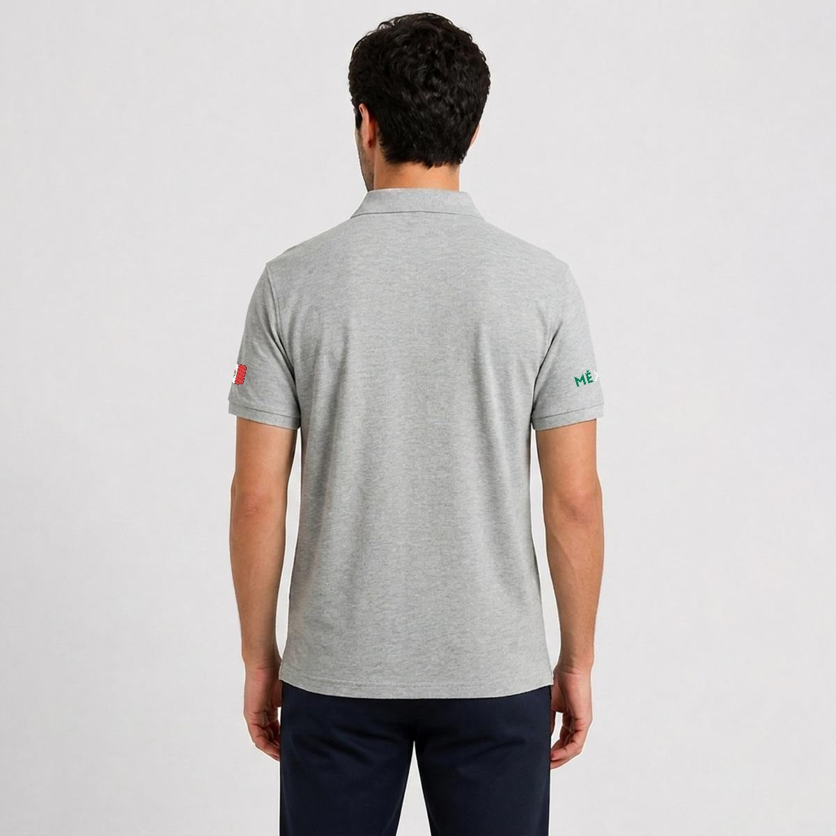 Camisa Tipo Polo de México Clásica de  Bordada