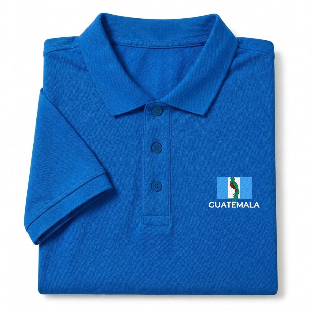 Camisa Tipo Polo de Guatemala  Bordada