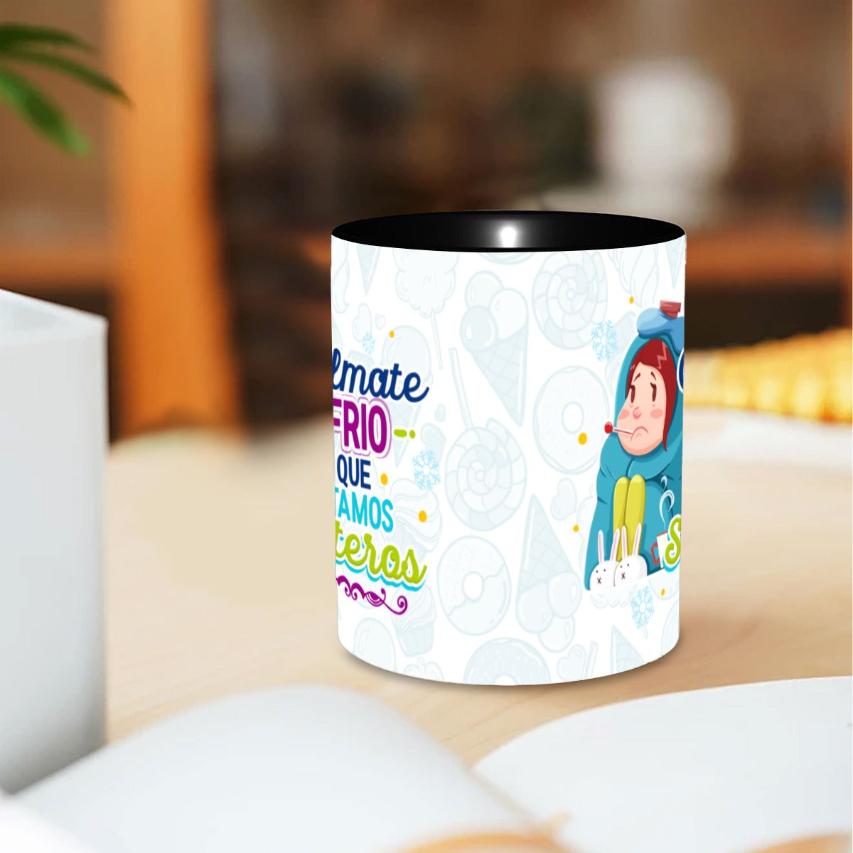 Taza y Tumbler Divertido  Cálmate Frío que Estamos Solteros San Valentin