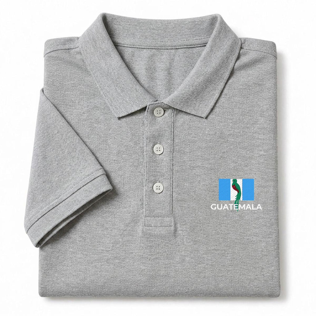 Camisa Tipo Polo de Guatemala  Bordada