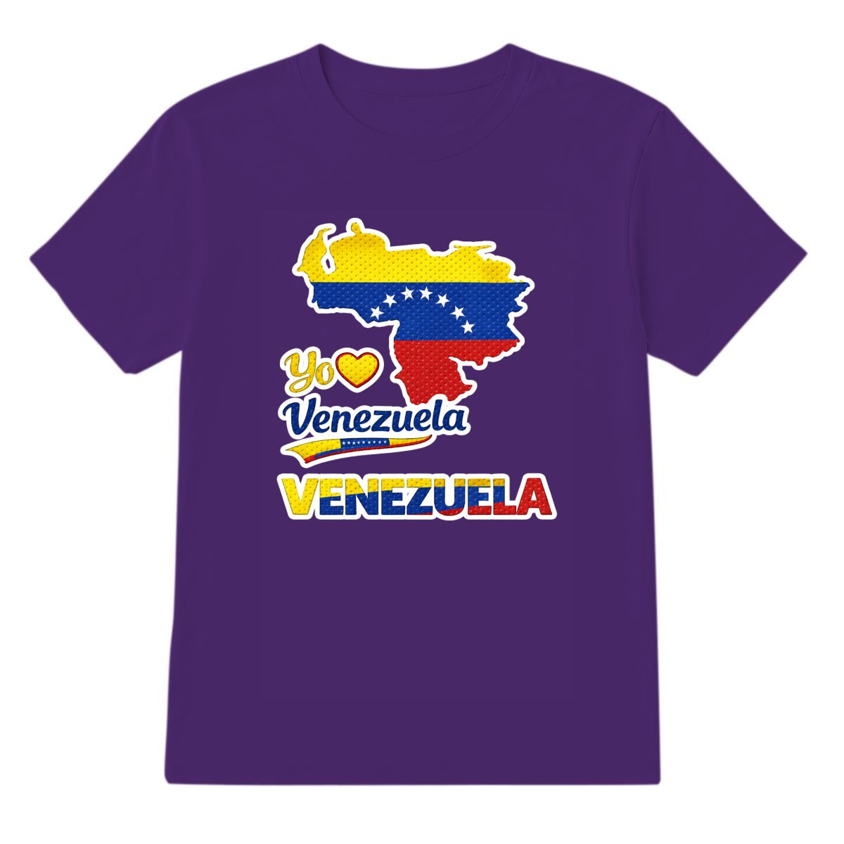 Camiseta Venezuela Yo Amo Venezuela Diseño Patriótico Mapa Bandera