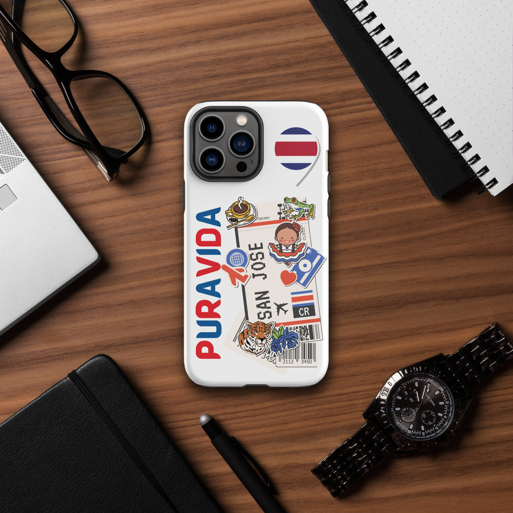 Funda para iPhone Costa Rica “Pura Vida” – Case Doble Capa Orgullo Tico