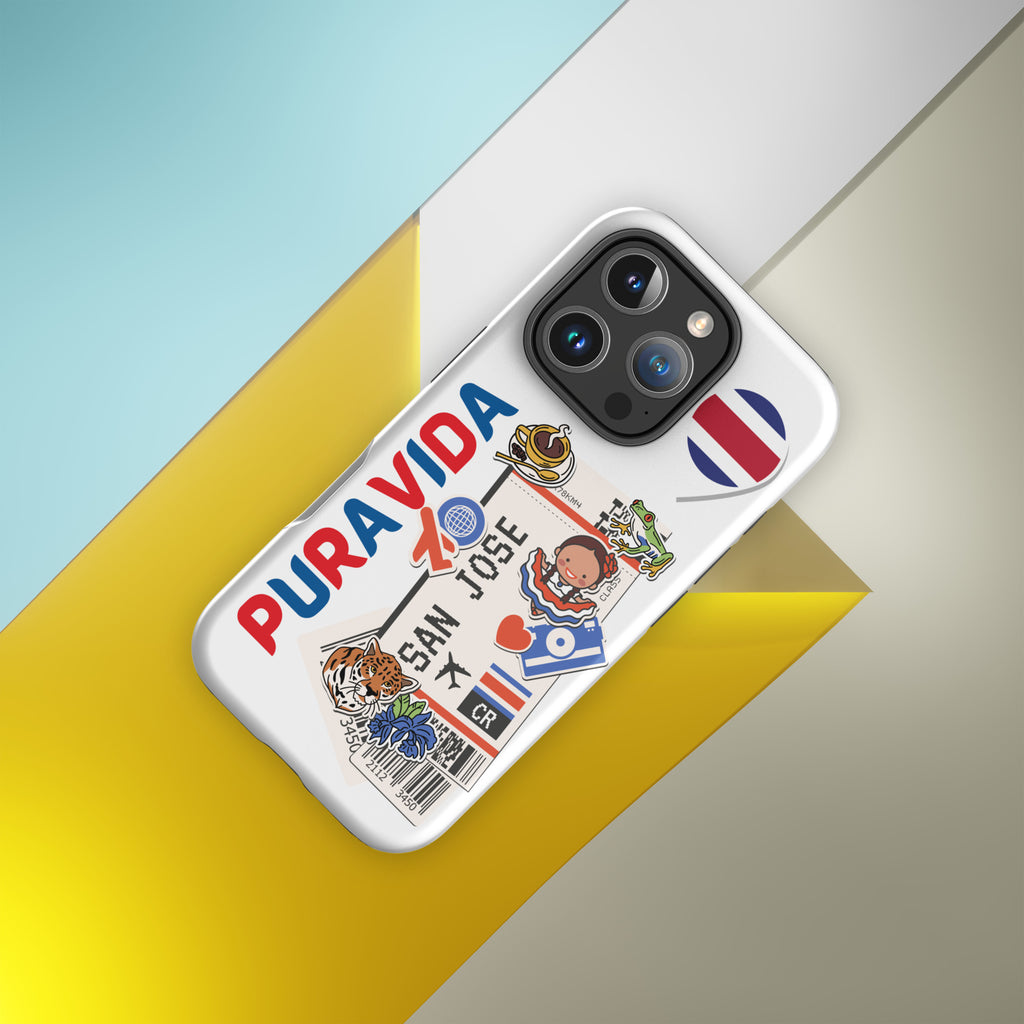 Funda para iPhone Costa Rica “Pura Vida” – Case Doble Capa Orgullo Tico
